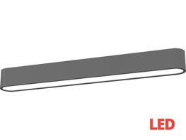 Plafon SOFT LED graphite 60x6 plafon 7527 Nowodvorski