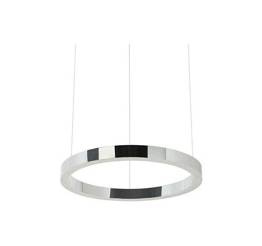 Lampa Ledowa Zwieszana King Home Ring 40 cm Silver