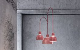 Żyrandol Masiero Cupolè ANG 3 różowy