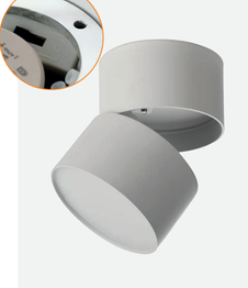 Oprawa natynkowa Azzardo Mona AZ6036 Biała CCT SWITCH 10W