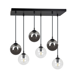 COSMO 6 BL MIX2 lampa wisząca czarny (714/6M2) - Emibig
