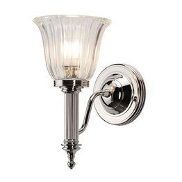 Lampa ścienna do wilgotnego pomieszczenia Elstead Lighting Carroll BATH-CARROLL1-PN IP44