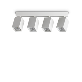 Ideal Lux Dynamite Pl4 Linear Square Bianco 367422 Plafon