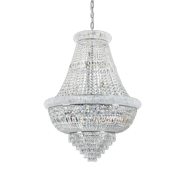 Ideal Lux Dubai SP24 Zwis chromowy kryształowy duży