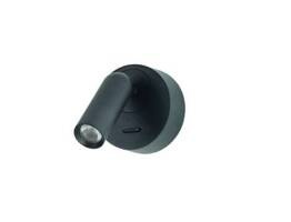 Azzardo Oprawa ścienna  Lugano Round Wall BK  Kinkiet AZ5628