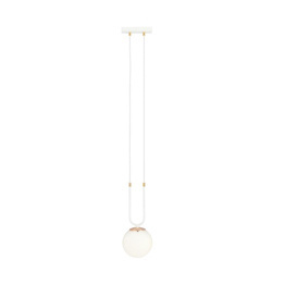 GLAM 1 WHITE/OPAL lampa wisząca biały (1115/1) - Emibig