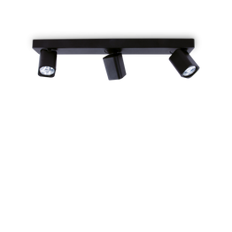 Plafon Ideal Lux Rudy Pl3 Square Nero 321516