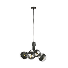 NOVA 4  BLACK/STRIPE  lampa wisząca czarny (1139/4) - Emibig