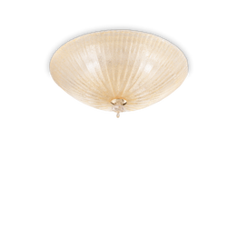 Plafon Ideal Lux Shell Pl3 Ambra 140179