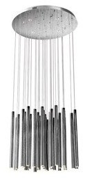 MaxLight Organic Chrom P0175D Lampa wisząca ściemniany