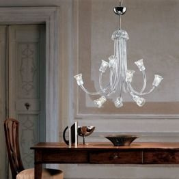 Leucos Art. 599 L 9 Lamap Wisząca Kryształowa