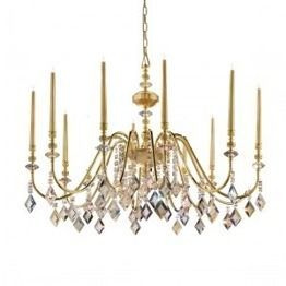 Chic 8 złoty Żyrandol Masiero