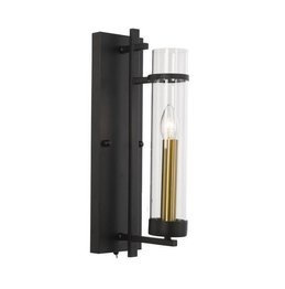 Italux Lampa ścienna Aspen WL-31186-1A-BL Czarna