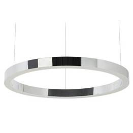Lampa Ledowa Zwieszana King Home Ring 80 cm Silver