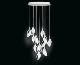 Leucos NIA 12 S Zwis biały nowoczesny LED