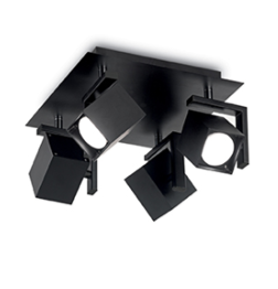 Ideal lux Plafon MOUSE PL4 NERO