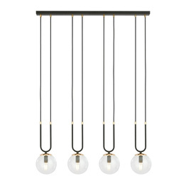 GLAM 4 BLACK/TRANSPARENT zwis czarny (1114/4) - Emibig