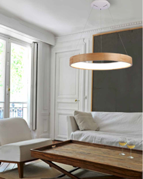 Azzardo Silvam Lampa wisząca drewniana