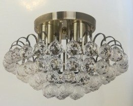 Elem Monaco 6773/4 21QG mosiądz Lampa Sufitowa kryształowa