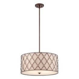 Elstead Lighting Brown Lattice QZ/BROWNLATT/P/L Lampa wisząca