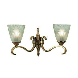 Kinkiet Columbia brass antyczny mosiądz 63451