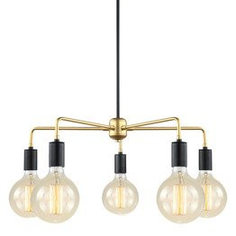 Italux Malene MDM3386/5 BK+GD Zwis