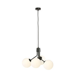 NOVA 4  BLACK/OPAL  lampa wisząca czarny (1138/4) - Emibig