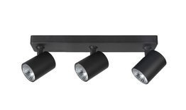 Spot potrójnyw kolorze czarnym Azzardo Exo 3 AZ3197
