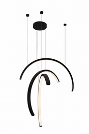 Żyrandol Nowoczesny MAXLIGHT P0507 TRIO ARC MATT BLACK