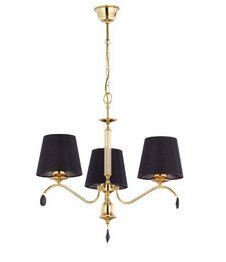 Czarno-złota lampa wisząca Jupiter Egida 1794