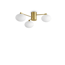 Plafon Ideal Lux Hermes Pl3 D60 Ottone 317007