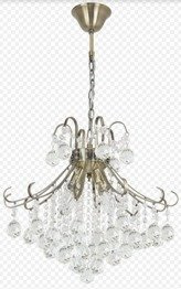 Elem Barcelona 21QG TR Żyrandol kryształowy mosiądz
