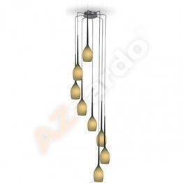 AZzardo IZZA 8 AZ1230 oliwkowa Lampa Wisząca