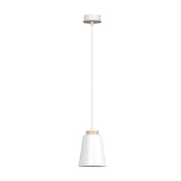 BOLERO 1 WHITE lampa wisząca biały (443/1) - Emibig