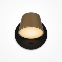 Pixel natynkowa lampa ścienna czarny-Mosiądz (MOD421WL-L6BBS3K) - Maytoni