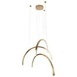 Żyrandol Nowoczesny MAXLIGHT P0509 TRIO ARC BRUSHED GOLD