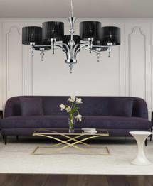 Lampa Wisząca AZZARDO IMPRESS 7 1976-7P czarna AZ0500