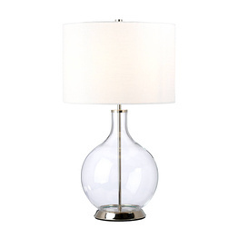 Elstead Lighting Lampa stołowa  ORB-CLEAR-PN-WHT Orb