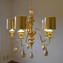 MASIERO Eva S5 Żyrandol złoty