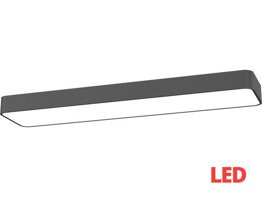 Plafon SOFT LED graphite 90x20 plafon 7531 Nowodvorski