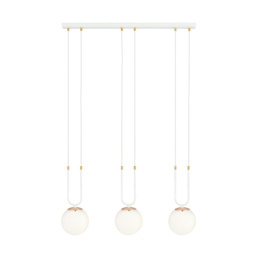 GLAM 3 WHITE/OPAL lampa wisząca biały (1115/3) - Emibig