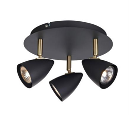 Żyrandol 106320 Czarny/Złoty Szczotkowany Markslojd CIRO