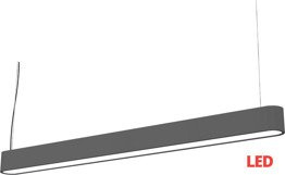 Zwis SOFT LED graphite 120x6 zwis 7525 Nowodvorski