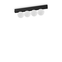 Plafon Ideal Lux Ping Pong Pl4 Nero 313283