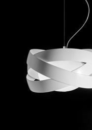 ESTILUZ Siso T-2995 Lampa Wisząca biała 48 cm