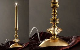 Chic TL1G złota Lampa Nocna 65 cm Masiero