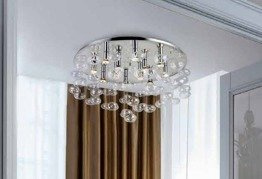 Lampa sufitowa Azzardo Luvia 80 transparentna