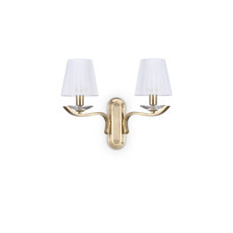 Kinkiet Ideal Lux Pegaso AP2 satynowy mosiądz