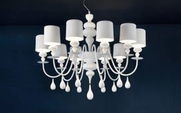 MASIERO Eva S10 Żyrandol biała
