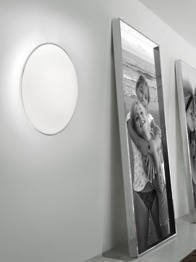 VISTOSI AURORA PP 50 Lampa Sufitowa biała/chrom 50 cm